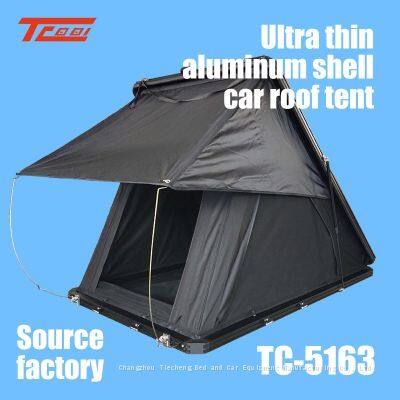 Quick Opening Thin Roof Tent Factory Directly Supplies Outdoor Camping Without Setting up SUV Car Mounted Aluminum Alloy Hardtop Tent