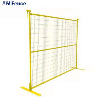 Customized Galvanized Outdoor Portable Metal 6 Feet * 10 Feet Canada Style Base Construction Site Temporary Fence Panel photo-4