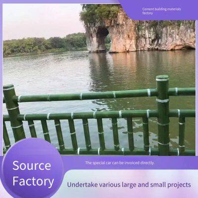 Concrete Imitation Wood Railings, Prefabricated Imitation Stone and Imitation Bark Handrails for Parks and Scenic Areas, Imitation Tree Vine Guardrails for Mountain Climbing Paths photo-5