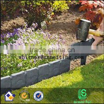 Lawn Palisade With Cobbled Stone Effect Garden Edging photo-3