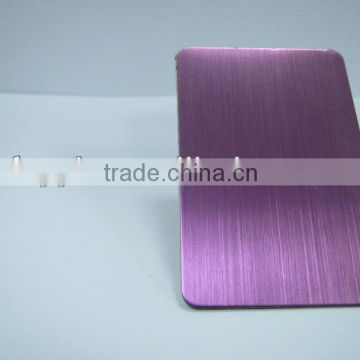 purple red hairline decorative stainless steel panel