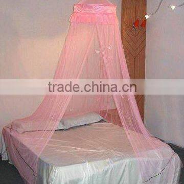 Lace mosquito net with colorful butterflies