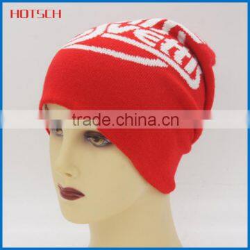 high quality fashion lady red beanie hat custom