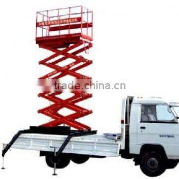 hydraulic truck mounted scissor elevator for maintenance