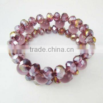 Purple crystal bracelet