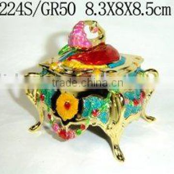 Elegant Mini Censer Shape Metal Jewelry Box