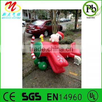 Gemmy christmas inflatables, decorative gemmy inflatable santa claus in airplane