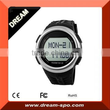 Finger touch heart rate monitor watch with pedometer 2 in 1