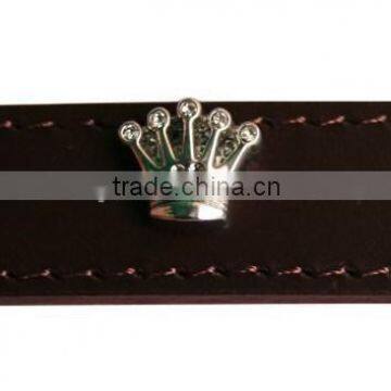 Zinc Alloy Rhinestone Metal Jewelry Crown Rivets for Pet Collars and Bracelets Accessories