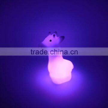 New Design Giraffe Roto Casting Led Light Vinyl Toy