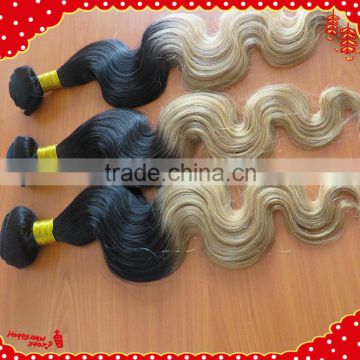 2014 new arrival cheap ombre hair extension,ombre brazilian hair two tone ombre remy hair weaving,ombre hair weaves