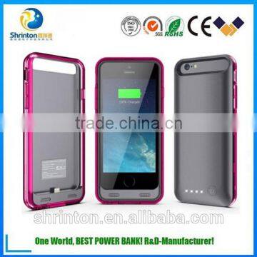External Protective Charger Case / Charging Case Extended Backup Battery Pack Cover Case For iphone5/5S/6