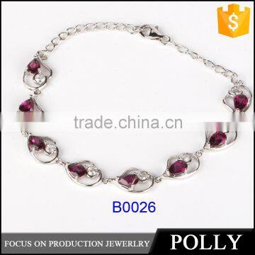 Macrame Bracelet Jewelry 2015 New Design Silver Bangle Pure Silver Bracelet