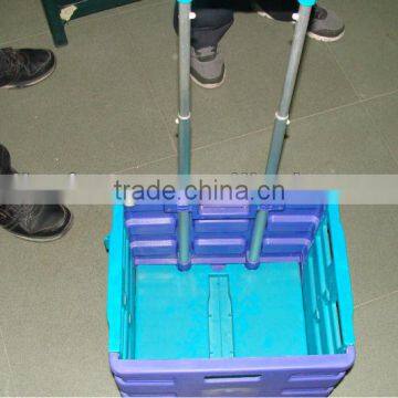 plastic folding luggage cart