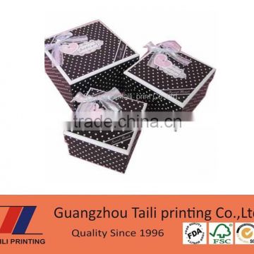 customized cardboard folding paper gift box with printed logo