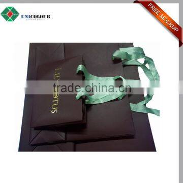 Custom fashionable shopping paper bags with your own logo
