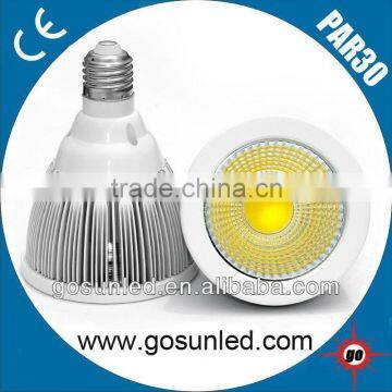 LED COB par 30 spotlight narrow beam angle led spotlight with CE/Rohs approval