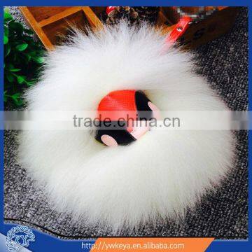 2015 Raccoon pendant lovely big size monster raccoon fur pom pom keychain
