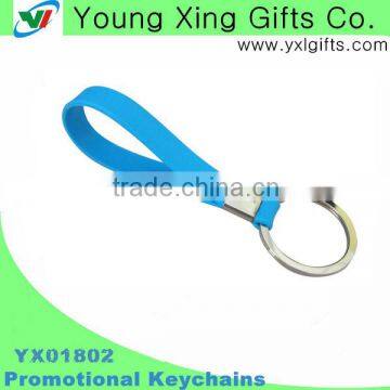 Wholesale custom silicone simple key chain