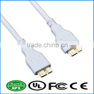 USB3.0 Cable USB3.0 MicroB To MicroB Cable Pure Copper Dataline M To M Mountable