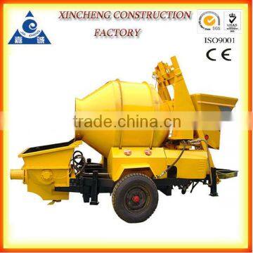 CE/ISO/SGS 350L 15m3/h diesel concrete mixer with pump