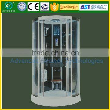 Bathroom computer controlled enclosed steam shower room