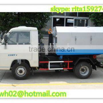FORLAND Mini Garbage Collector Truck , Cheap Price 1m3 Hook Lift Garbage Truck photo-3