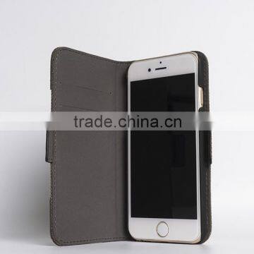 Full-grain cowhide leather with retro design case for iPhone 6s plus handmade case for mobile phone