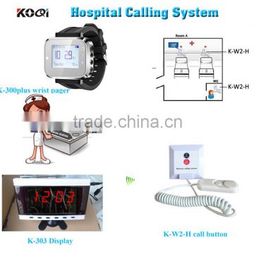 Wireless Hospital Emergency Nurse Call System Health Center Panel Watch+Button