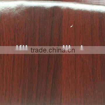 high glossy wood grain pvc film for pvc skin membrane door