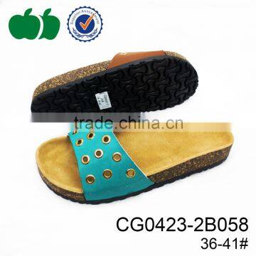 2015 summer lady pu fashion slippers