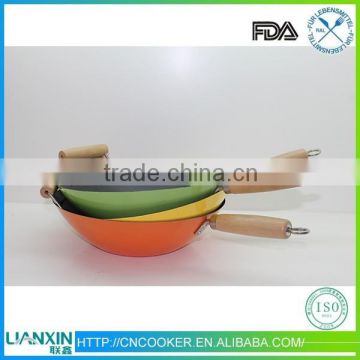 30CM High evaluation woks , cast iron chinese wok