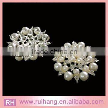 Round Royal Pearl Brooch Wholesale Wedding Decoration for Wedding Invitations photo-3
