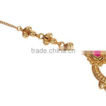 Indian Traditional Gold Plated Maang Tikka For Women photo-1