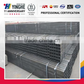 black/bright/galvanized square steel pipes/tube