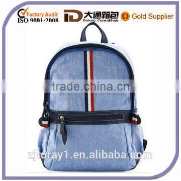 wholesale children school bag blue denim backpack