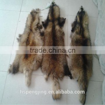 Good quality real fur chinese raccoon dog many usages