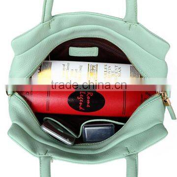 Super Soft Leather Fitness Bag,Spearmint Bag With Zippered Clutch Bag photo-2