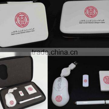 High-end Promotional Gift for Computer Accessories with Wired Mouse Flash Driver USB Hub Driver Pen