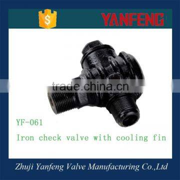 Manufacture iron air compressor check valve price with cooling fin