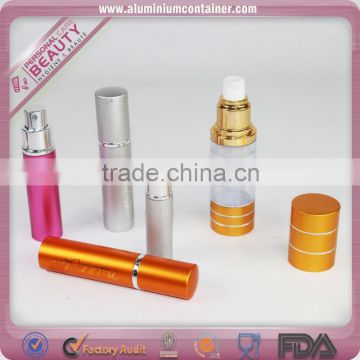 Traveling use aluminium 3ml perfume spray bottle