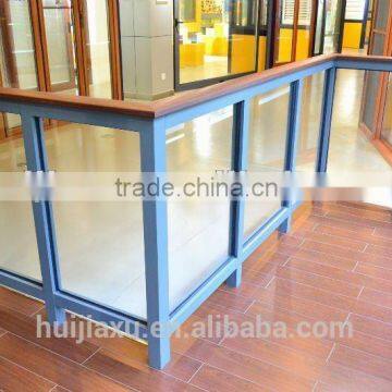 Aluminum Glass stair handrail for marketplace