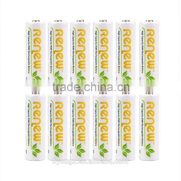 RENEW 12 Pack AA 2950mAh Ni-MH Rechargeable Batteries with Battery Storage