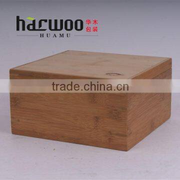 High quality bamboo tea box,Square bamboo box