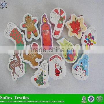 Cotton Christmas Promotion Custom Shaped Compressed Towel / Magic Towels