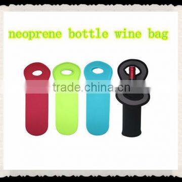 promotional neoprene single bottle wine bag