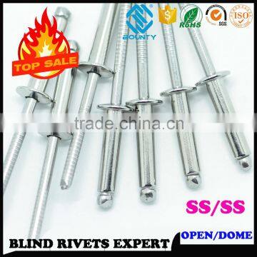 MANUFACTURER DIN 7337 304 SS/SS RIVETS