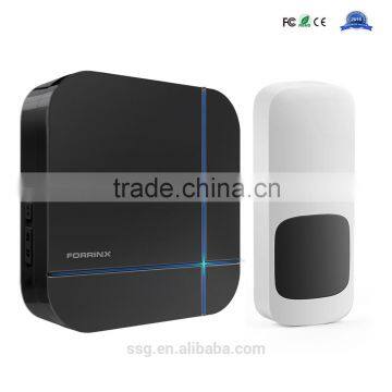 Forrinx B11 Waterproof IP55 Transmitter Learning Code Wireless Doorbell 433MHZ Led Flash Light Door Chime