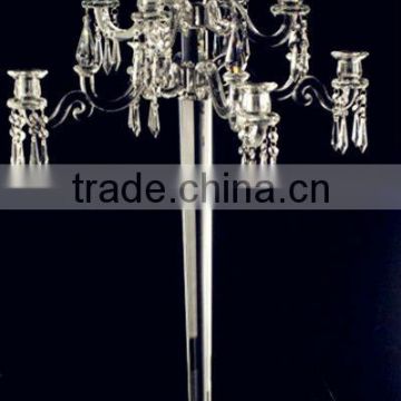 crystal taper candle holder 5arms candelabra