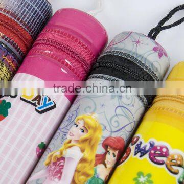 Full Color Printed Promotional Plastic Soft PVC Pencil Shape Pencil Bag Case (with Zipper and Handle) photo-2